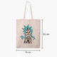 Еко сумка шопер Морті Сміт Рік та Морті (Morty Smith Rick and Morty) (9227-2930) 41x35 см Бежевий - зображення 5