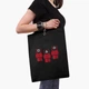 Эко сумка шоппер Солдаты Игра в кальмара (Squid Game) (9227-3365) 41x35 см Черный - изображение 2