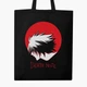 Еко сумка шопер Зошит смерті Ел Лолайт (Death Note L Lawliet) (9227-2653) 41x35 см Чорний - зображення 1