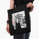 Эко сумка шоппер Унесённые призраками Безликий Бог Каонаси (Spirited Away Faceless God Kaonashi) (9227-2648) 41x35 см Черный - изображение 3