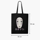Эко сумка шоппер на молнии Унесённые призраками Безликий Бог Каонаси (Spirited Away Faceless God Kaonashi) (9227-2646) 41x35 см Черный - изображение 7