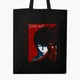 Еко сумка шопер Зошит смерті Ел Лолайт та Кіра (Death Note L Lawliet and Kira) (9227-2655) 41x35 см Чорний - зображення 1