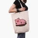 Эко сумка шоппер Гравити Фолз Пухля (Gravity Falls Waddles) (9227-2626) 41x35x8.5 см Бежевый - изображение 2