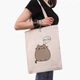 Эко сумка шоппер Pusheen Cat (9227-2853) 41x35 см Бежевый - изображение 2