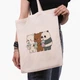 Еко сумка шопер Вся правда про ведмедів (We Bare Bears) (9227-2896) 41x35 см Бежевий - зображення 3
