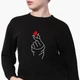 Свитшот для девочек БТС (BTS) (9509-1165) 122-128 см Черный - изображение 2