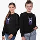 Свитшот для девочек БТС (BTS) (9509-1065) 146-152 см Черный - изображение 4