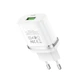 Зарядне мережеве HOCO C12Q Smart QC3.0 (1USB 3A 18W) Micro USB Білий - изображение 2