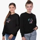 Світшот для дівчаток ТікТок (TikTok) (9509-1942) 146-152 см Чорний - зображення 4