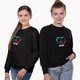 Свитшот для девочек ТикТок (TikTok) (9509-1941) 122-128 см Черный - изображение 4