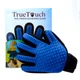 Перчатка True Touch для вычесывания шерсти собак и кошек с липучкой Синий - изображение 2