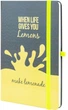 Деловая записная книжка Optima Lemonade A5 твердая бумажная обложка белый блок линия Желто-зеленый (O20812-40) - изображение 1