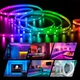 Светодиодная влагостойкая самоклеющаяся лента 5 метров Usams Rainbow Light с пультом ДУ и блоком питания - зображення 1