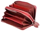 Жіночий шкіряний гаманець клатч на дві блискавки ST Leather (ST238-2) 98422 Бордовий - зображення 2