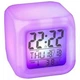 Годинник-будильник нічник Glowing Led Color Change Digital Alarm Clock LED переливаються багатобарвний хамелеон кубик OC10023 - зображення 6