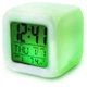 Годинник-будильник нічник Glowing Led Color Change Digital Alarm Clock LED переливаються багатобарвний хамелеон кубик OC10023 - зображення 5