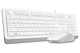 Комплект (клавиатура, мышь) A4Tech F1010 White - изображение 3
