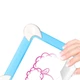Магическая 3D доска для рисования Magic Board Drawing Pad Blue с подсветкой для детей творчества 8 цветов - изображение 8