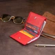 Комплектний жіночий вертикальний гаманець ST Leather з натуральної шкіри червоного кольору для карт (bg192fash59) - зображення 15