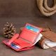 Кошелек-визитница ST Leather из натуральной кожи для карт вертикальный красный (bg192fash11) - изображение 12