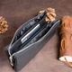Комфортний та місткий чорний клатч для документів ST Leather з натуральної шкіри (bg192fash46) - зображення 9