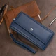 Универсальный женский кошелек ST Leather в темно-синем цвете из натуральной кожи (bg192fash96) - изображение 11