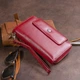 Женский большой кошелек из натуральной кожи на защелке ST Leather бордового цвета (bg193fash41) - изображение 11