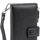 Кожаный женский вертикальный кошелек для карт на хлястике ST Leather Черный (bg192fash80) - изображение 7