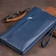 Великий жіночий клатч із натуральної шкіри ST Leather темно-синій для карт (bg193fash17) - зображення 12