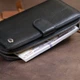 Вертикальний молодіжний гаманець із натуральної шкіри ST Leather Чорний для карт унісекс (bg193fash00) - зображення 10
