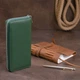 Кошелек кожаный женский ST Leather Зеленый (142678) - изображение 10