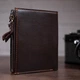 Кошелек мужской кожаный для карточек Vintage leather-14687 Коричневое - изображение 15