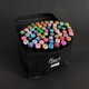 Маркеры TOUCH Sketch Marker Black 60 шт разноцветные + сумка, набор двухсторонних скетч-маркеров 60 цветов - изображение 11