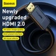 Кабель HDMI на HDMI 4K BASEUS High Definition Series Adapter Cable |2m, 4K, HDMI2.0| - изображение 5
