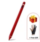 Активний стілус Superfine nib ємнісний металевий для малювання червоний в комплекті з рукавичкою - зображення 1