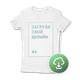 Футболка женская Classic, L, белая, с печатью А4, TM4-271471 - изображение 1