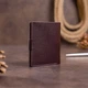 Портмоне Вертикальное Мужское Кожаное Shvigel 16222 Коричневое (149828) - изображение 8