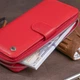 Женский кожаный кошелек для карт и купюр ST Leather bg193fash06 Красный - изображение 14