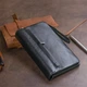 Великий жіночий клатч із натуральної шкіри ST Leather чорного кольору з кнопкою (bg193fash16) - зображення 12