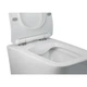 Унітаз підвісний Qtap Crow Rimless 520х360х290 з сидінням Slim Duroplast/ Soft-close/ Quick relase White - изображение 3