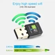 WiFi адаптер USB 2.0 двухдиапазонный 2,4 ГГц / 5 ГГц стандарт WiFi 5 / 600 Мбит/с для Windows XP/Vista/8/8.1/10/11 Dual Adapter (DA-20461) - изображение 8