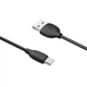 Кабель BOROFONE BX19 USB to Type-C 3A, 1m, PVC, TPE connectors, Black (6931474701794) - изображение 3