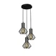 Светильник подвесной лофт 100lamp Diadem на круглой основе E27 черный (NL 2215-3R) - изображение 1