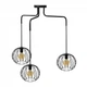 Люстра лофт подвесная 100lamp Globe на три плафона E27 черная (NL 12722-3) - изображение 1