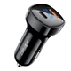 Автомобільний зарядний пристрій ACEFAST B4 digital display 66W(USB-C+USB-A) dual port car charger - изображение 1