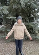 Шикарная женская натуральная дубленка бомбер Idl 2064 S кожа джумба - изображение 8