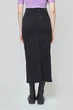 Юбка джинсовая Lee Ultra Long Split Skirt Slim Fit (L38LOKSS) Черный 25-00 - изображение 3