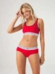 Комплект женского белья (топ + трусики-слипы) хлопковый U.S. Polo Assn 66255 38/M Red (8680557306507) - изображение 1