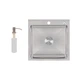 Мойка для кухни интегрированная Lidz Handmade H5050 (LDH5050BRU35375) Brushed Steel 3,0/0,8 мм - изображение 1