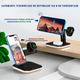 Зарядка беспроводная Qi 3 в 1 JYD WC101 |15W Max| Док-станция для iPhone + iWatch + Airpods (WC101) - изображение 4